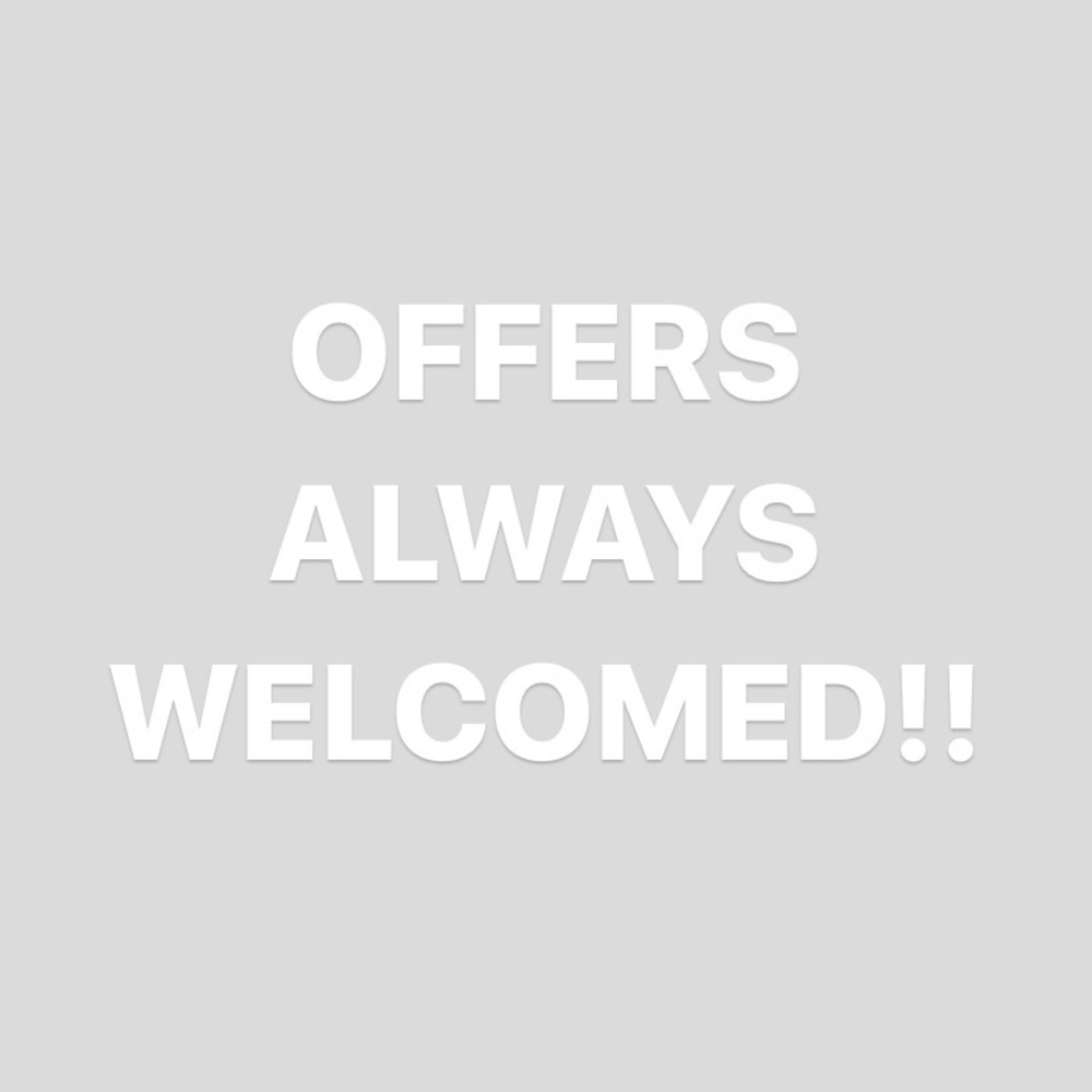 all reasonable offers are welcomed